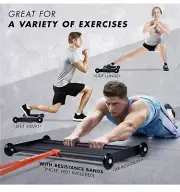 Glute Hamstring Ab Glider, Leg and Ab Roller for Home Gym Fitness