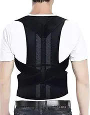 XS-5XL Plus Size Adjustable Full Back Brace Posture Corrector For Men And Women For Slouching And Hunching To Improve Bad Posture Thoracic Kyphosis And Upper Lower Back Pain(X-Large)