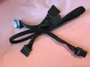 2 Pcs eVGA 6 pin to 4x SATA DRIVER POWER cable FOR EVGA SuperNOVA 650 1000