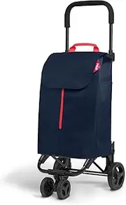 GIMI Reclosable Steel Frame, Stainless Steel, Blue, 50 l di capienza