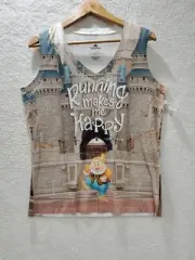 Disney Parks Women's Large Seven Dwarfs Happy Tank Top Sleeveless