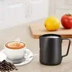 4Pack Milk Jug Cup Matt Black Milk Frothing Pitcher Steam Barista Craft Latte