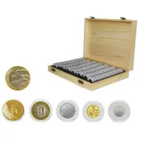 在飛比找蝦皮商城精選優惠-HONI 100枚紀念幣保護盒 硬幣收藏盒 紀念幣收納盒18