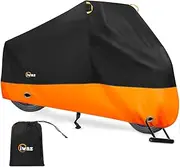 Waterproof Bike Cover for 1 or 2 Bikes,210T Outdoor Bicycle Cover for Outside Storage Anti Dust Rain UV Protection Bike Covers for Mountain Road Road Bike with Lock-Holes Storage Bag