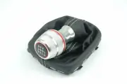 Audi A1 6-Speed Gear Shift Knob Alloy With Grey Stitched Leather Boot Genuine 8X (for: Audi)