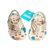 Reef Little Ahi Toddlers Girls Cool Cats Back Strap Beach Sandals Size 4 New