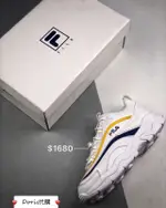 FILA X FOLDER 白黃穿邊