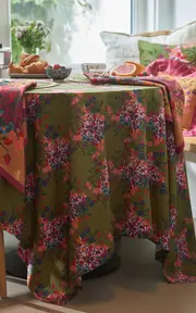 [Sophie Williamson Design] Blumen Square Cotton Tablecloth