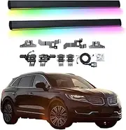 BJOHQ Electric Running Boards Compatible for Lincoln MKX 2015-2025 with Light, SUV, Off-Road & Pickup Trucks - Retractable Truck Steps & Nerf Bars