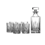 Royal Doulton Seasons Crystalline Whiskey Decanter Set | Decanter + 6 Tumblers