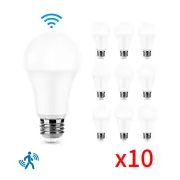 E27 10PCS 85-265V Smart Microwave Lights Motion Sensor LED Bulb Lamp Radar