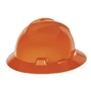Msa Safety Hard Hat,Type 1, Class E,Pinlock,Orange 496075 Msa Safety 496075
