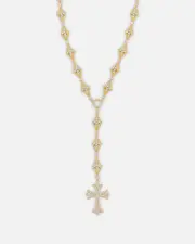 [SAINT MORTA] Saint Morta Rosary Cross Chain Gold - Size 22 22 Gold