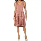 ZAC Zac Posen mauve/gold lace cocktail dress Size 6