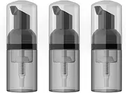 LONGWAY 3PCS Travel Size Foam Pump Bottle,Mini Empty Pump Bottle Dispenser(30ml,1 fl oz) (Black)