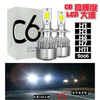 在飛比找Yahoo!奇摩拍賣優惠-C6 高輝度LED大燈 COB燈芯 汽車LED大燈 H4系列