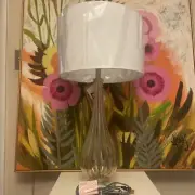JONATHAN Y JYL2070A Dew Drop 32.75" Glass/Crystal LED Table Lamp