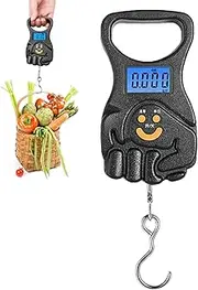 [Generic] Fishing Scale,High-Precision Meat Scale | 110 Lb/50kg USB Suitcase Weight Scale, Digital Luggage Scale, Luggage Weight Scale with Hook, Lightweight, Clear Display for Fishing