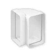 Sirius Vertical 220x90mm Rectangular Curved Duct Connector (SPS-66101010229)