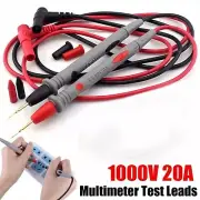 Multimeter Test Leads for Fluke Meter Electrical Alligator Clip Probes 1000V 20A