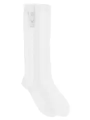 [Valentino Garavani] Valentino Garavani-Vlogo Calzini Bianco-Uomo L-XL