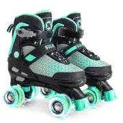Roller Skates for Girls Boys Kids,4 Sizes Medium - Big Kid Mint Green