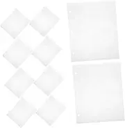 MINAOLULUS 10pcs Transparent Card Sleeves for Binders Clear Plastic Pages for Trading Cards Photos Easy Replacement Organization High Visibility Storage