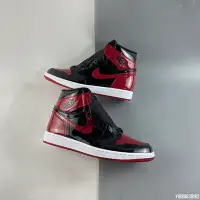 在飛比找Yahoo!奇摩拍賣優惠-Jordan1 Retro High OG"Bred Pat