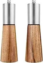 Kitchen Tools Wooden Pepper Grinder Manual Sea Salt Mill Adjustable Coarseness Spice Grinder Seasoning Jar Pepper Mill High Quality