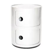 Anna Castelli Ferrieri Replica Componibili Storage Unit 2-Drawer - White