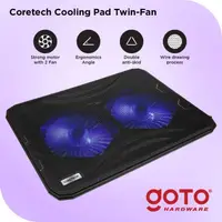 在飛比找蝦皮購物優惠-Coretech Twinfan 散熱墊便攜式筆記本電腦散熱