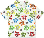 [Nickelodeon] Paw Patrol Paw Print Toddler Boys Collared Short Sleeve Polo Tee Shirt