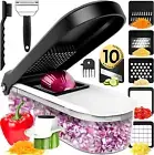 All-In-1 Vegetable Chopper Cutter (Upgrade) Premium Onion Veggie Chopper Dicer