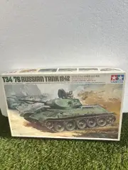 Oshika Tamiya T 34 76 1942 Rare kit Russian tank With RC System Read