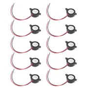 Pack of 10pcs Loud Electronic Buzzers DC3~24V 87dB for DIY Electronics Project