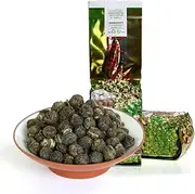GOARTEA 250g / 8.8oz Premium Grade Jasmine Pearls Tea Jasmine Tea Loose Leaf Jasmine Green Tea Chinese Jasmine Dragon Pearls Tea