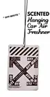 Off-White Virgil Abloh Logo Black & White Double Sided Car Air freshner Sealed