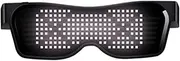 zolyet USB Chargeable Light Glasses BT Glasses APP Control Glasses Fashionable Luminous Eyeglasses for Daily Decoration Bar Club KTV Par Costumes White White