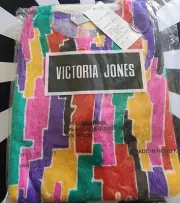 Vintage 1980s Abstract Retro Jumper By Victoria Jones Size M Brand New