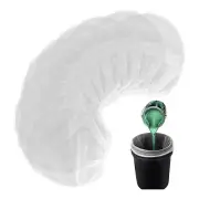 10 Pcs Paint Strainer Bag, 1 Gallon Paint with Elastic Drawstring White6125