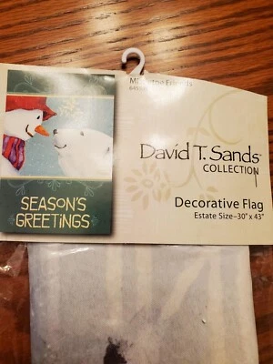 David T. Sands Flag Mistletoe Friends Estate Size 30"x43" FREE SHIPPING