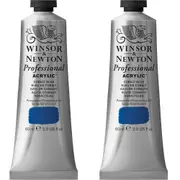 2x Winsor & Newton 60ml Professional Acrylic Colour Paint Cobalt Blue S4