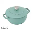 Staub Wa-NABE S size 16cm 1.1L Sage green Cast iron Dutch oven Pot Cocotte