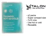 x2 Mini Hot And Cold Pack Microwaveable Heat Ice Gel Reusable Economy