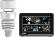 [ECOWITT] WS3901 Wi-Fi Weather Station Kit Indoor Outdoor, Includes Indoor 7.5'' LCD Large Display Console and WS90 Outdoor Sensor Array, 433 MHz
