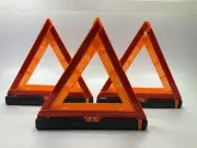 (3) Deflect-O 71-0711-02 Early Warning Safety Triangles For Truck / Car Safety