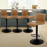 4x ALFORDSON Bar Stools Vintage Brown