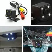 Car Rear View Backup Reverse Parking 4 LED Night CCD Square Camera Kit