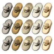 15 Pieces Twist Lock Fastener Purse Turn Locks Clasp Bag Closure Metal Clip H...