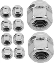 20pcs Tire Screws Wheel Lock Car Kit Wheel Nut Thread Automobile Wheel Lug Nuts Automotive Lug Nuts Trailer Lug Bolts Locking Lug Nut Removal Tool Wheel Hub Screw Silver Steel